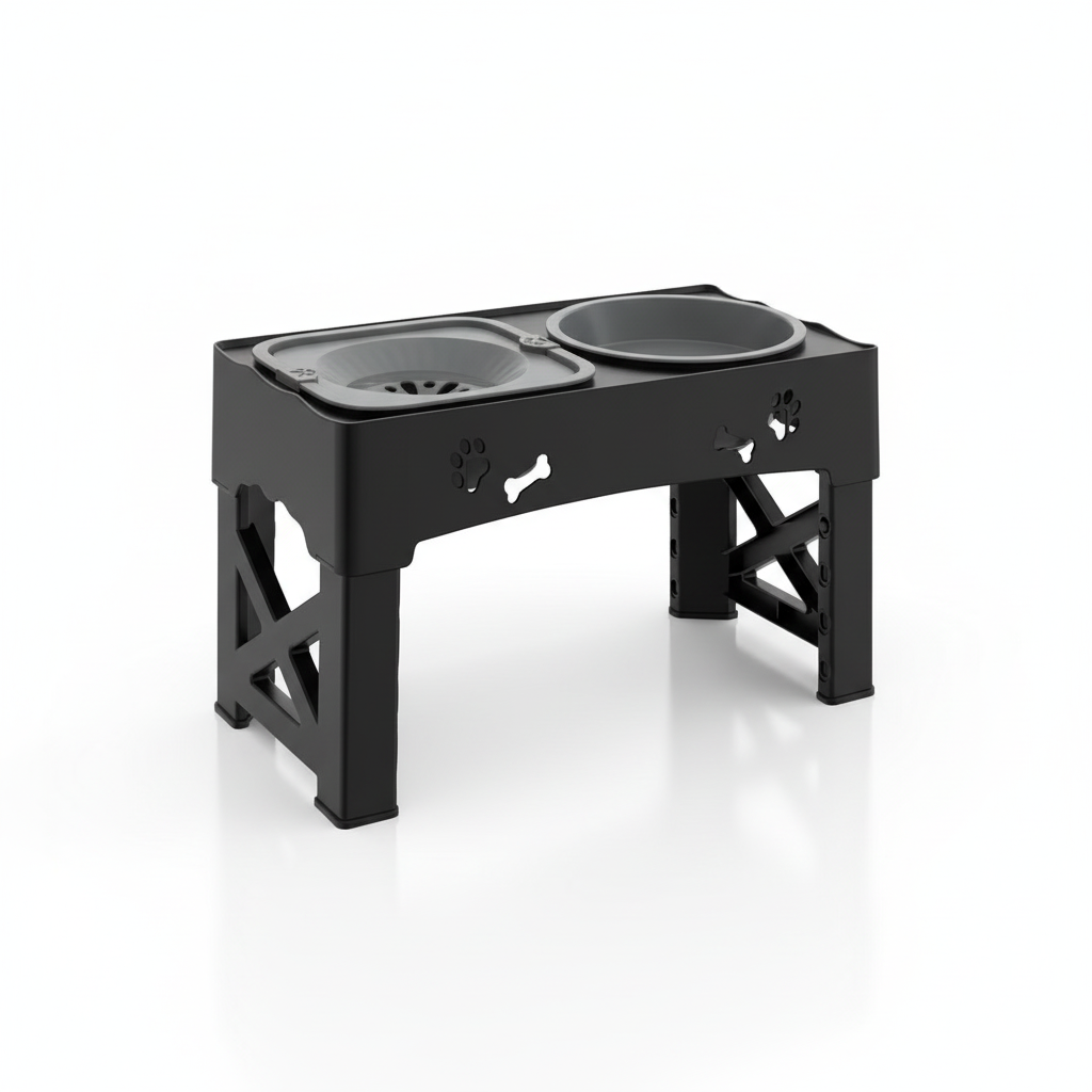 Raised Dog Bowl Stand for Cats and Dogs Pet Feeder Bowls Double Feeder High Stand for Small Medium and Large Dogs Cats