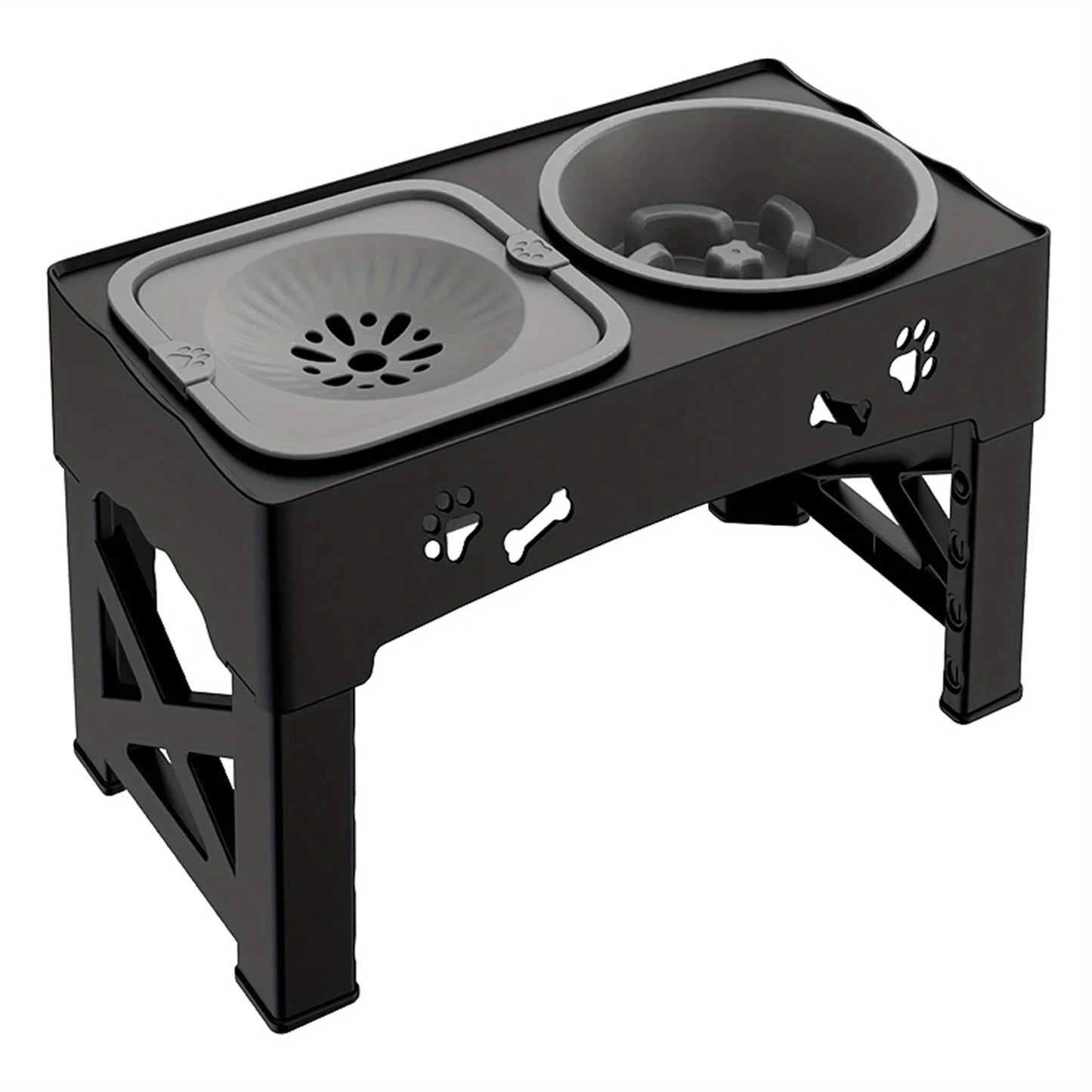 Raised Dog Bowl Stand for Cats and Dogs Pet Feeder Bowls Double Feeder High Stand for Small Medium and Large Dogs Cats