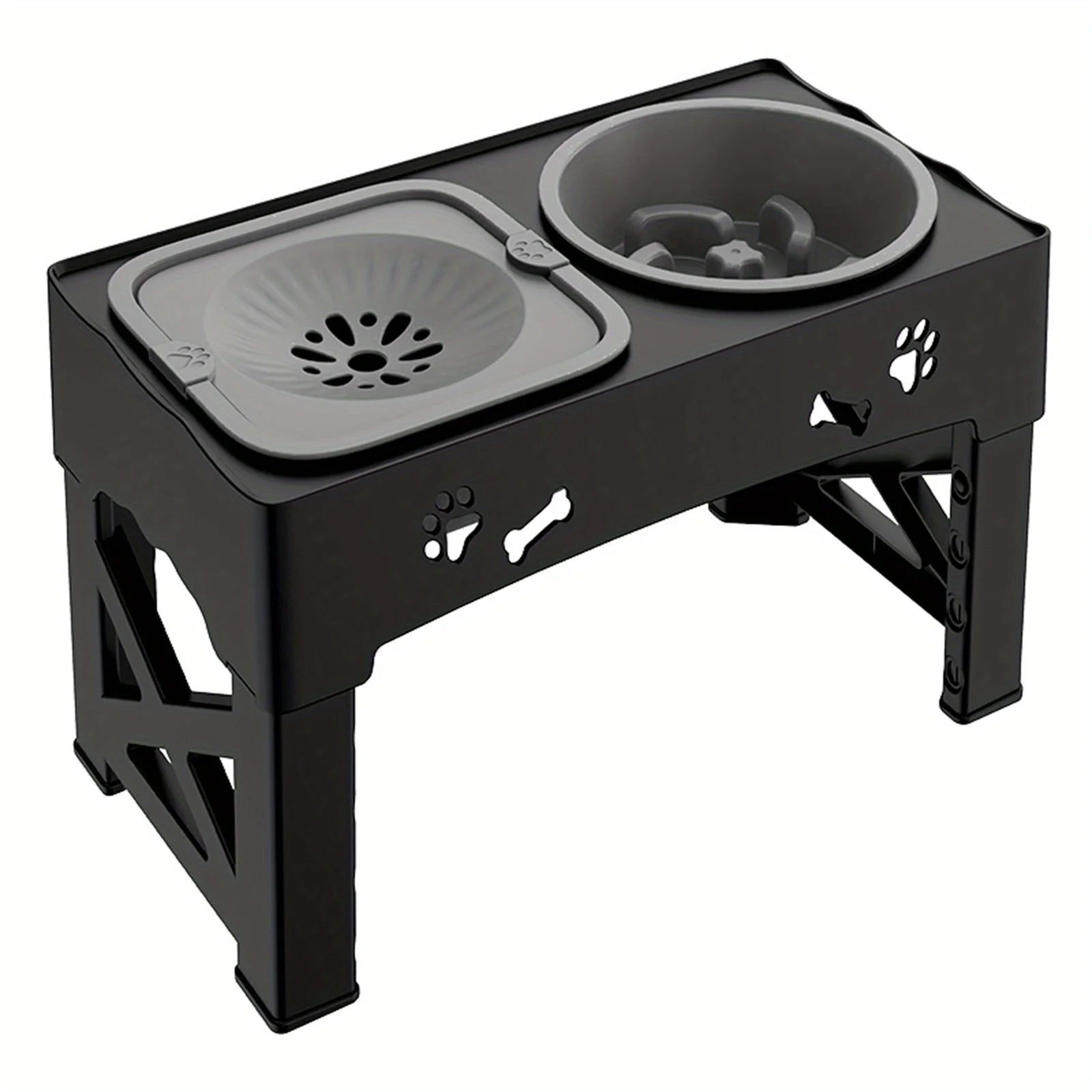 Raised Dog Bowl Stand for Cats and Dogs Pet Feeder Bowls Double Feeder High Stand for Small Medium and Large Dogs Cats