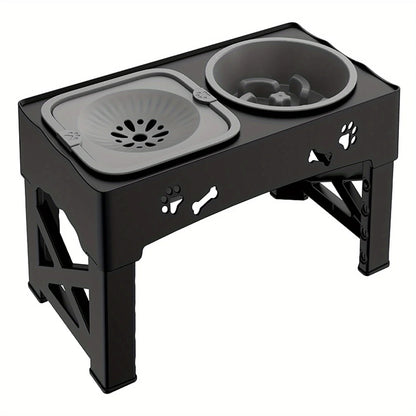 Raised Dog Bowl Stand for Cats and Dogs Pet Feeder Bowls Double Feeder High Stand for Small Medium and Large Dogs Cats