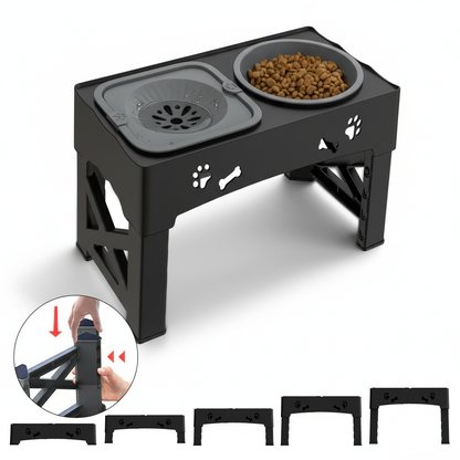 Raised Dog Bowl Stand for Cats and Dogs Pet Feeder Bowls Double Feeder High Stand for Small Medium and Large Dogs Cats